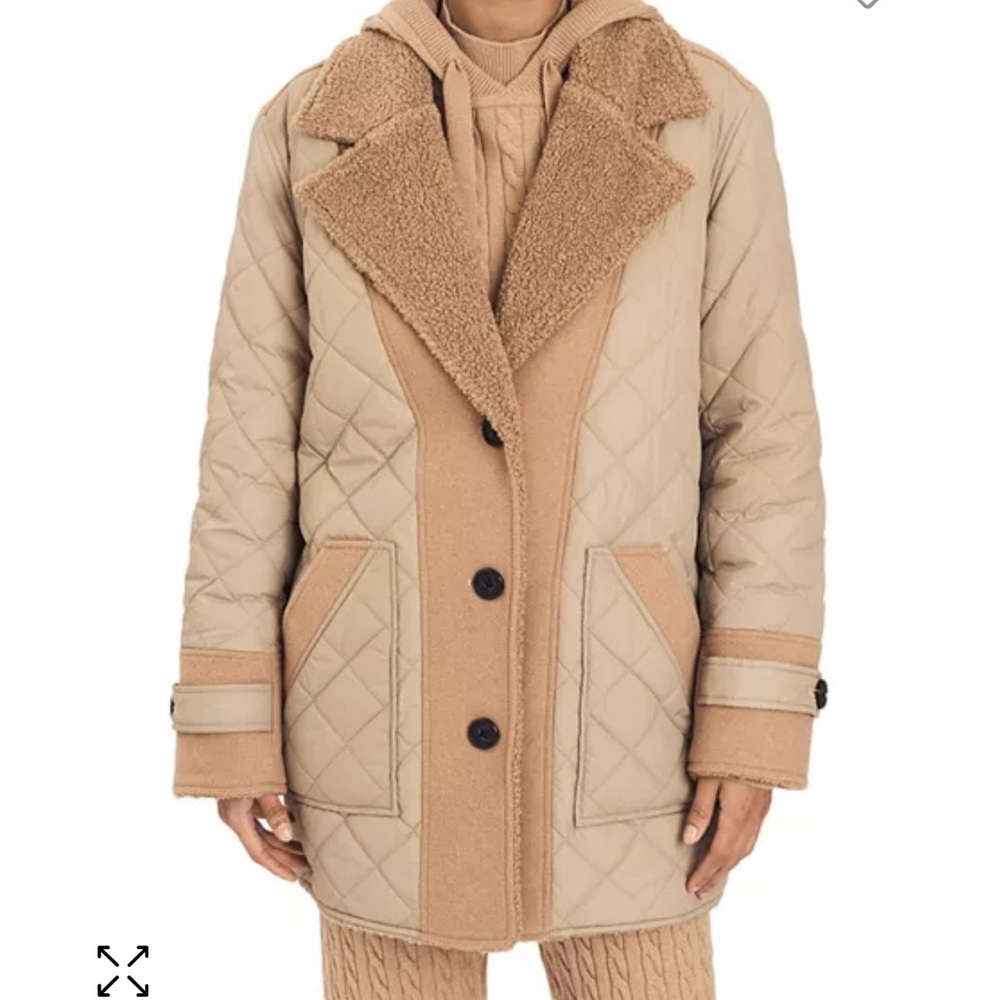 Derek Lam 10 Crosby Amelie Faux Shearling Reversible Jacket - Picture 2 of 6